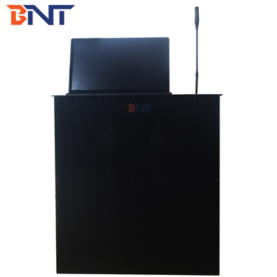 Slim conferentie tafel LCD / LED monitor gemotoriseerde lift met microfoon