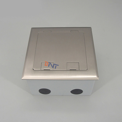 Goud dubbele EU power flip up vloer stopcontact