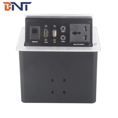 hoogwaardige hydraulische gas pop-up desktop power en datum stopcontact