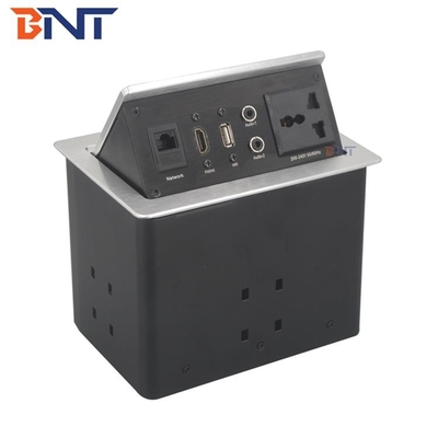 hoogwaardige hydraulische gas pop-up desktop power en datum stopcontact