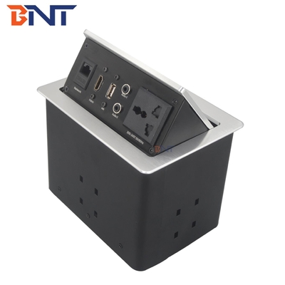 hoogwaardige hydraulische gas pop-up desktop power en datum stopcontact