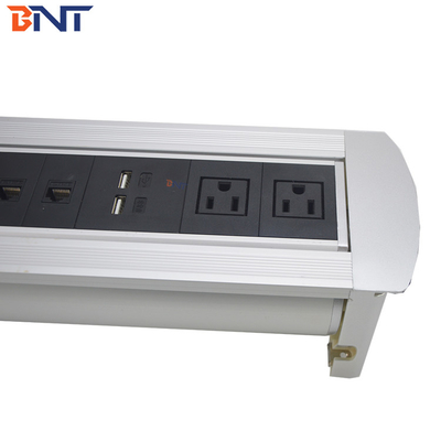 dubbele US power verborgen desktop stopcontact gebruikt in vergaderruimte MK8221US