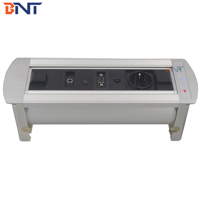 zilveren kleur HDMI interface elektrische rotatie flip up bureau stopcontact