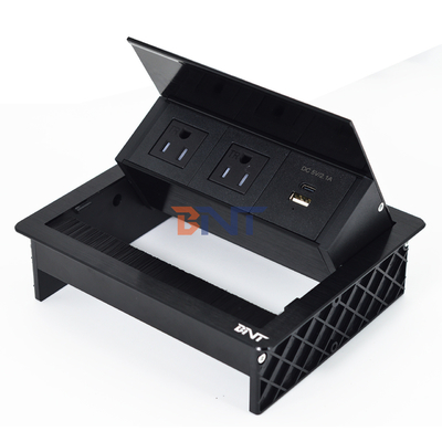 Fabriek UsDesktop Table Flip Cover 20W USB Socket Verborgen Desktop Power Grommet Borstel