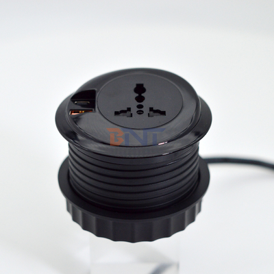 80 mm ronde stekker & Eu stopcontact Standaard stopcontact met USB-oplaadpoort Type-C