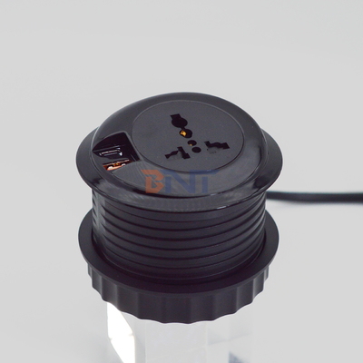 80 mm ronde stekker & Eu stopcontact Standaard stopcontact met USB-oplaadpoort Type-C