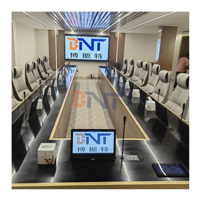 BNT Full HD-scherm lage prijs gemotoriseerde opneembaar monitorlift met microfoon voor conferentiesysteem