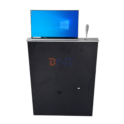 BNT Full HD-scherm lage prijs gemotoriseerde opneembaar monitorlift met microfoon voor conferentiesysteem