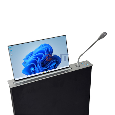 BNT Full HD-scherm lage prijs gemotoriseerde opneembaar monitorlift met microfoon voor conferentiesysteem