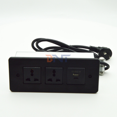 Afgesloten stroomstrook USB C Fast Charge Flush Mount Desk Meubel lades Socket Conferentietafel Verborgen stopcontact