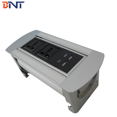 Office Desk Pop Up Power Data Jack met 2 * Universal Power / 2 * USB-configuratie