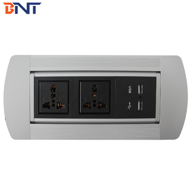 Office Desk Pop Up Power Data Jack met 2 * Universal Power / 2 * USB-configuratie
