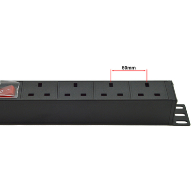 PDU 4-poort stopcontacten SPD Surge Protector Power Strip Extension Socket 3250W met aan/uit schakelaar en stroomkabel