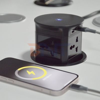 BNT draadloos oplader automatisch pneumatisch pop-up keuken wastafel kraan nieuw tafelplank ontwerp 4 stopcontacten modern automatisch