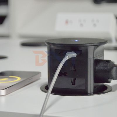 BNT draadloos oplader automatisch pneumatisch pop-up keuken wastafel kraan nieuw tafelplank ontwerp 4 stopcontacten modern automatisch