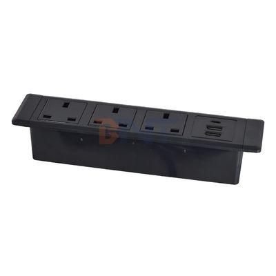 3UK Outlets Desktop Multifunktioneel stopcontact met 3AC elektrisch stopcontact en 2*USB A+1*USB C oplaadcontact