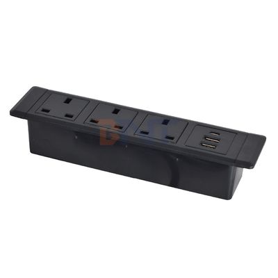 3UK Outlets Desktop Multifunktioneel stopcontact met 3AC elektrisch stopcontact en 2*USB A+1*USB C oplaadcontact