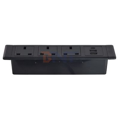 3UK Outlets Desktop Multifunktioneel stopcontact met 3AC elektrisch stopcontact en 2*USB A+1*USB C oplaadcontact