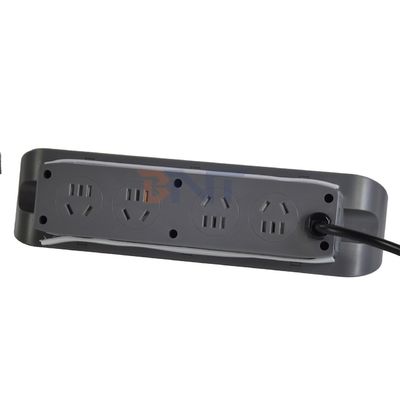 3 Panel Desktop Multifunctionele stroomuitlaat met 8AC elektrisch stopcontact en dubbele USB A + C oplaadcontact