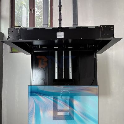 55-inch gemotoriseerde TV-liftstand met afstandsbediening plafond Flip Down TV-beugel met functies van drop down en rotatie