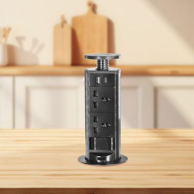 Universal Power Kitchen Socket Sacar El Enchufe De La Cocina Verborgen tafeltop Pop-up keuken stopcontact voor moderne slimme keuken
