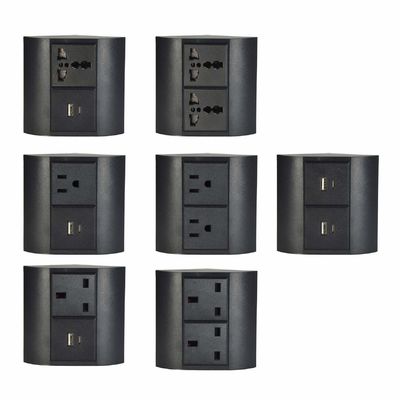 Office & Home Desk Corner UK Socket met 2 stopcontacten voor meerdere apparaten