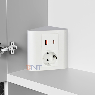 Draagbaar Tafelblad EU Stopcontact voor Kantoor & Thuis IP44 met USB A+C Uitgangspoorten voor Meerdere Apparaten