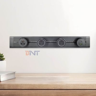 Moderne stijl Wandmontage Power Rail spoor stopcontact handig Multi-Outlet verwijderbare AC stopcontact voor universele Britse normen