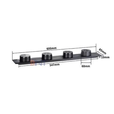 Moderne stijl Wandmontage Power Rail spoor stopcontact handig Multi-Outlet verwijderbare AC stopcontact voor universele Britse normen
