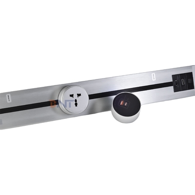 Moderne stijl Wandmontage Power Rail spoor stopcontact handig Multi-Outlet verwijderbare AC stopcontact voor universele Britse normen