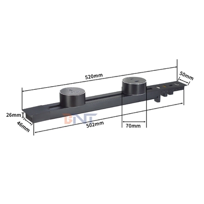 Behoorlijke muurmontage multi-outlet power rail spoor stopcontact Nieuwe verwijderbare aluminium stopcontact met zwakke stroom interface