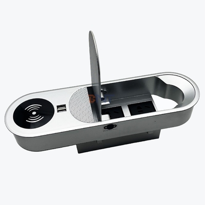 Multifunktioneel 2AC en 2USB A oplaadoplossingen Desktop-stroomstuk met draadloze oplader