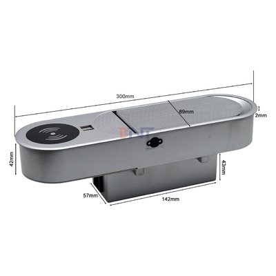 Multifunktioneel 2AC en 2USB A oplaadoplossingen Desktop-stroomstuk met draadloze oplader