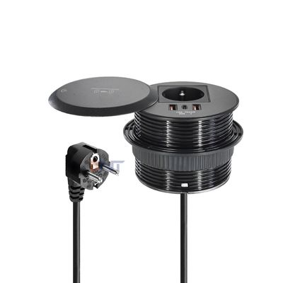 Ingebouwde Design Tafel of Sofa Stopcontact EU Standaard Stopcontact Met 2 Type A+1 Type C Oplaadpoorten