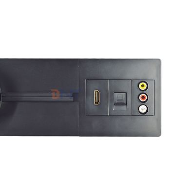 Nieuwe afneembare stopcontact Zwakke stroominterface Gemakkelijke muurmontage Multi-outlet Power Rail Track Socket