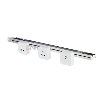 Nieuwe Verwijderbare Ultra smalle railsocket Handige Wandgemonteerde Multi-outlet Stroomrailsocket