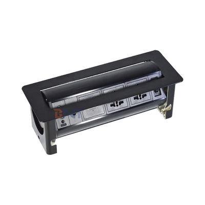 Multimedia draaitafel Schakelaar Socket/flip up Table Power Outlet/conference Table Panel Montage Plug