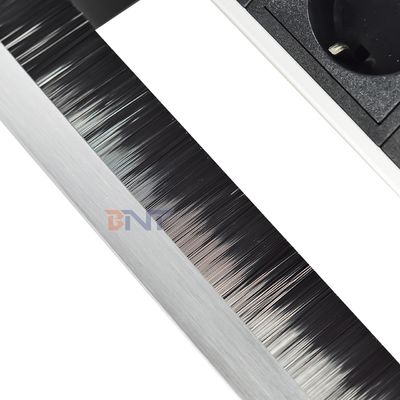 Fabriek aangepast Desktop Borstel Tafel Flip Cover 20W USB Socket Verborgen Desktop Power Grommet