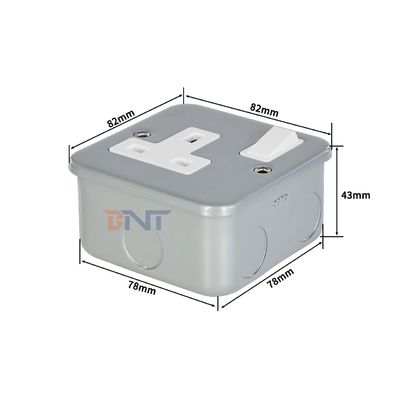 UK Power Standard New Style Wall Socket Panel met aan/uit schakelaar