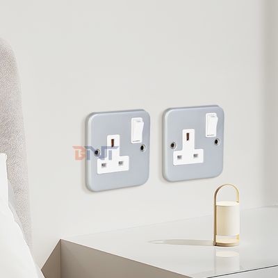 UK Power Standard New Style Wall Socket Panel met aan/uit schakelaar