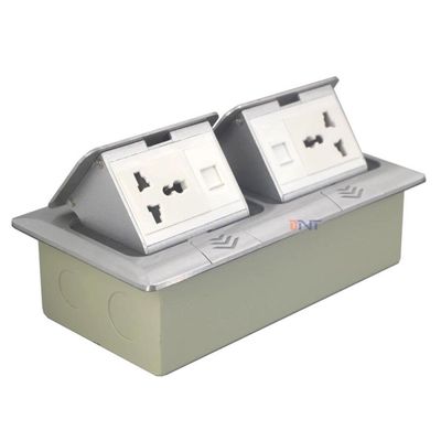 Aluminiumlegering Pop-Up Socket Langzame Terugvering voor Soepele Bediening Aanpasbare Stroomvoorziening