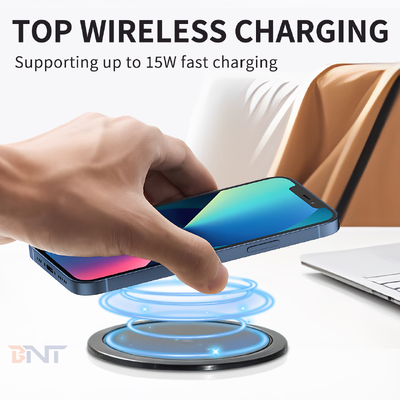 85mm Uitgesneden Pop-up Socket 4 Universele AC-uitgangen USB a en Type C Poorten 16A 110-220V PC Geborstelde Afwerking 1,5m Kabel