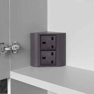 Office & Home Desk Corner UK Socket met 2 stopcontacten voor meerdere apparaten