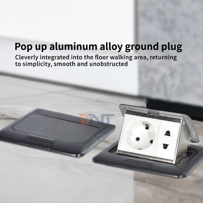 Waterdicht EU Power Ground Socket Slow Pop-up Hidden Floor Socket met lage prijs